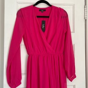 BRAND NEW lulus pink dress